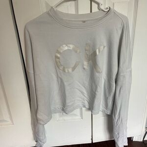 Calvin Klein off White Crop Top